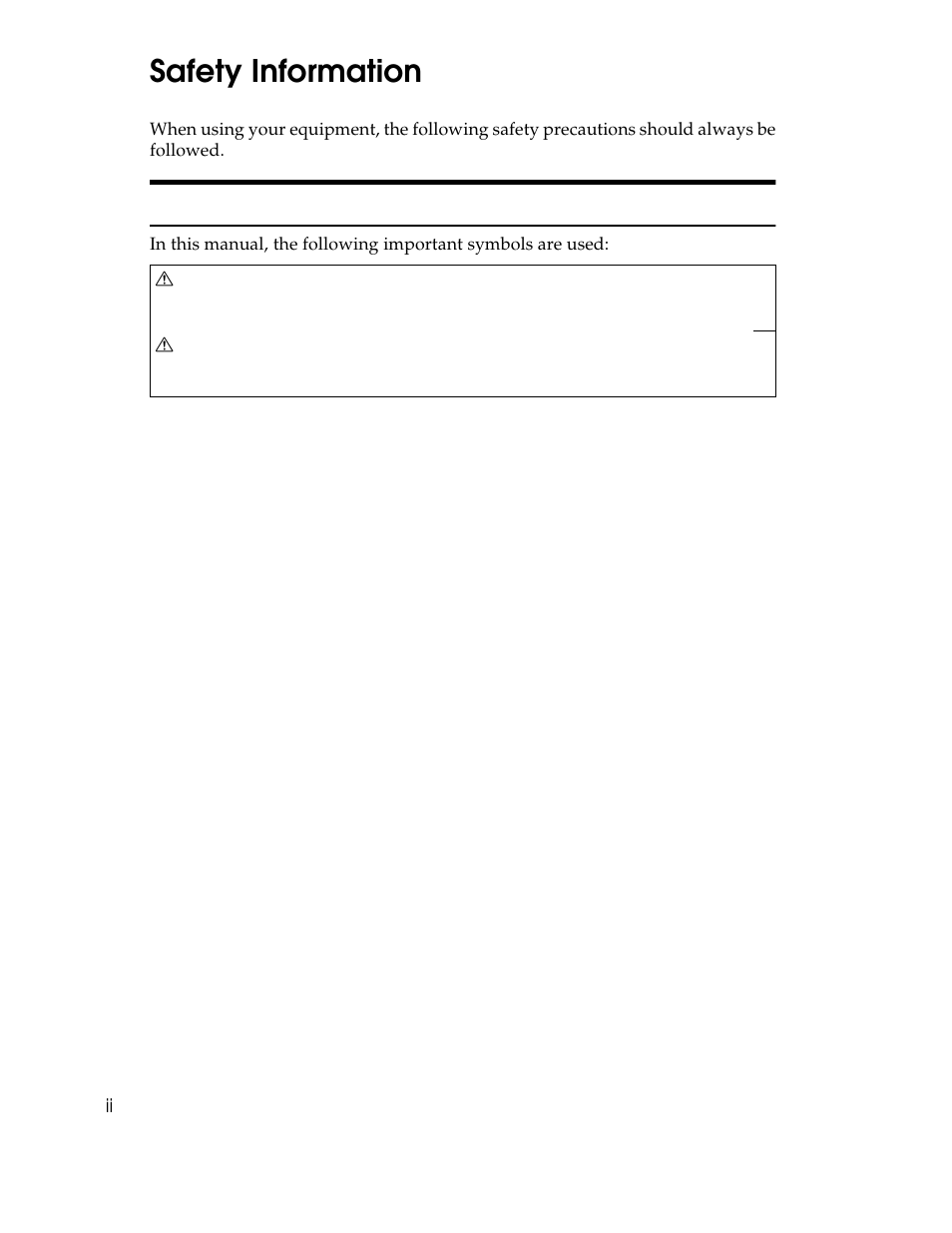 Safety information, Safety during operation, Table | Table body, Table row, Print server password | Ricoh AP1400/AP2000 User Manual | Page 10 / 332