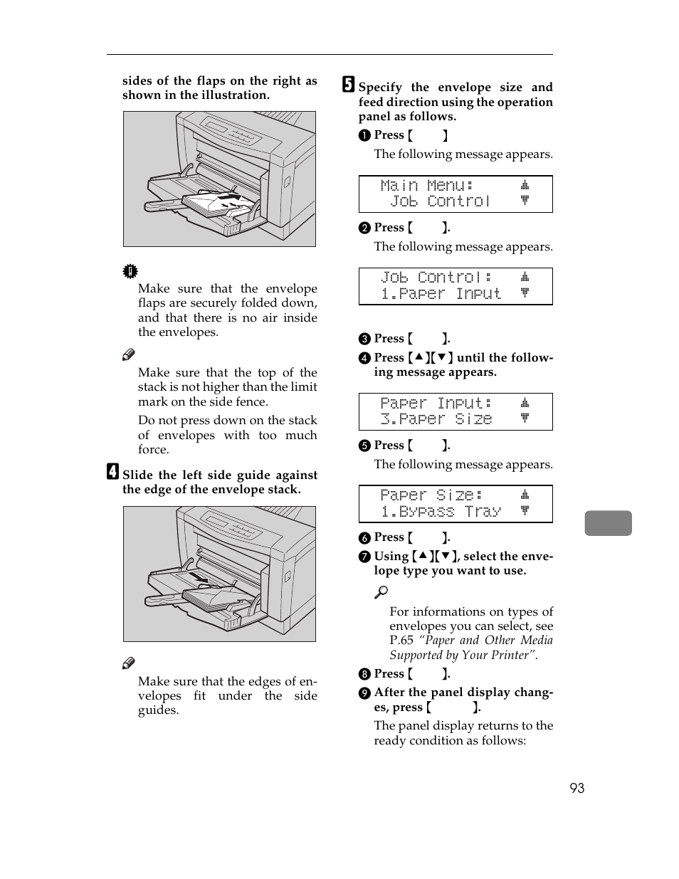 Graphic, A press, The following message appears | B press, C press, D press, E press, F press, G using, H press | Ricoh AP1400/AP2000 User Manual | Page 113 / 332