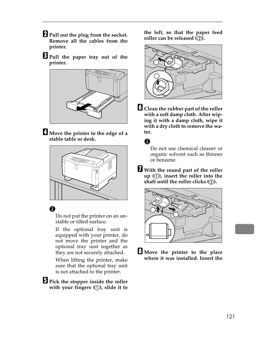 C pull the paper tray out of the printer, Graphic | Ricoh AP1400/AP2000 User Manual | Page 141 / 332