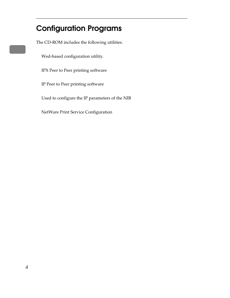 1configuration programs | Ricoh AP1400/AP2000 User Manual | Page 300 / 332
