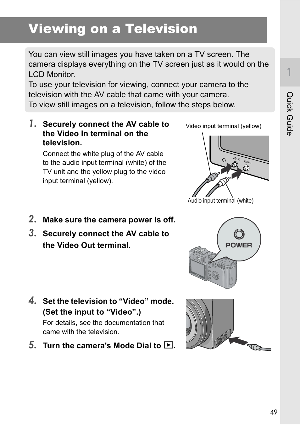 Viewing on a television | Ricoh GX8 User Manual | Page 51 / 180