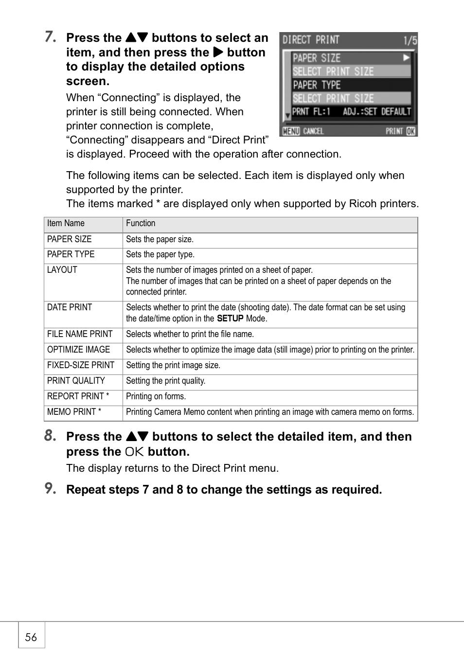 Ricoh GX8 User Manual | Page 58 / 180