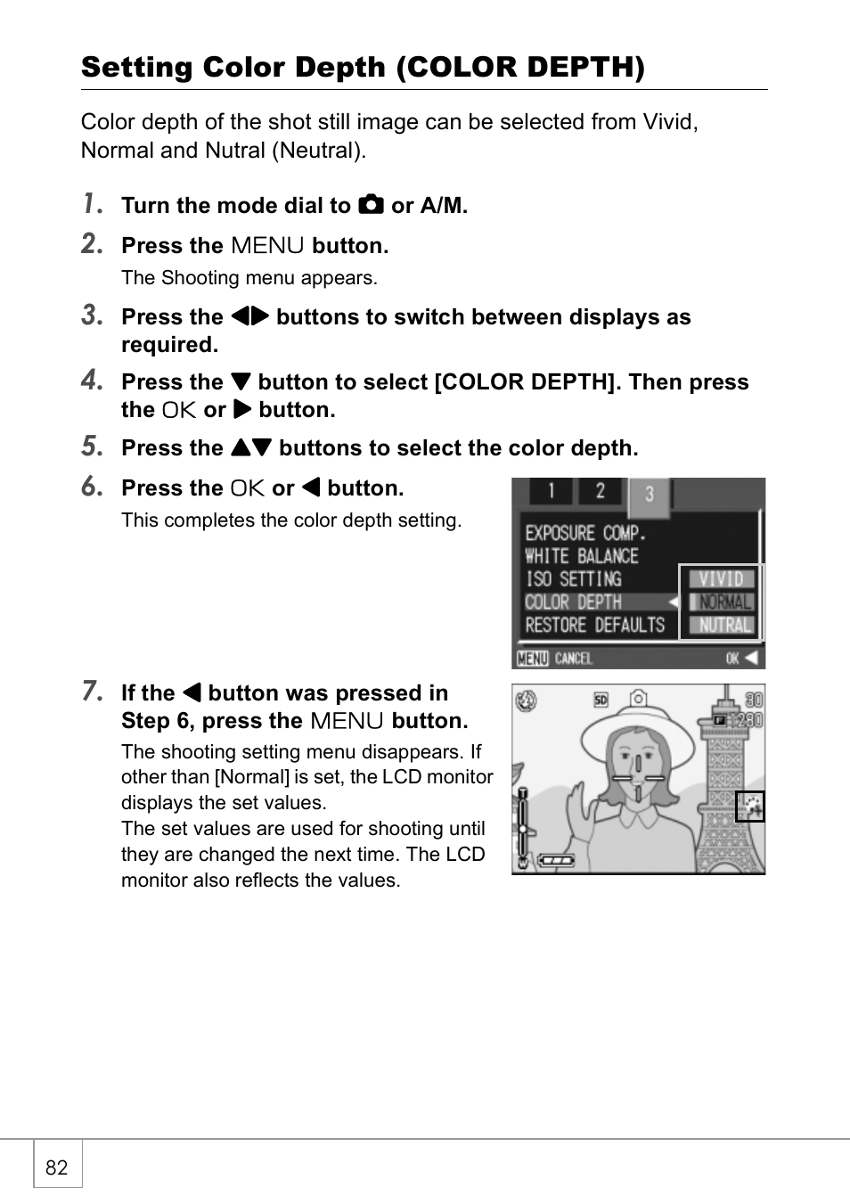 Setting color depth (color depth) | Ricoh GX8 User Manual | Page 84 / 180