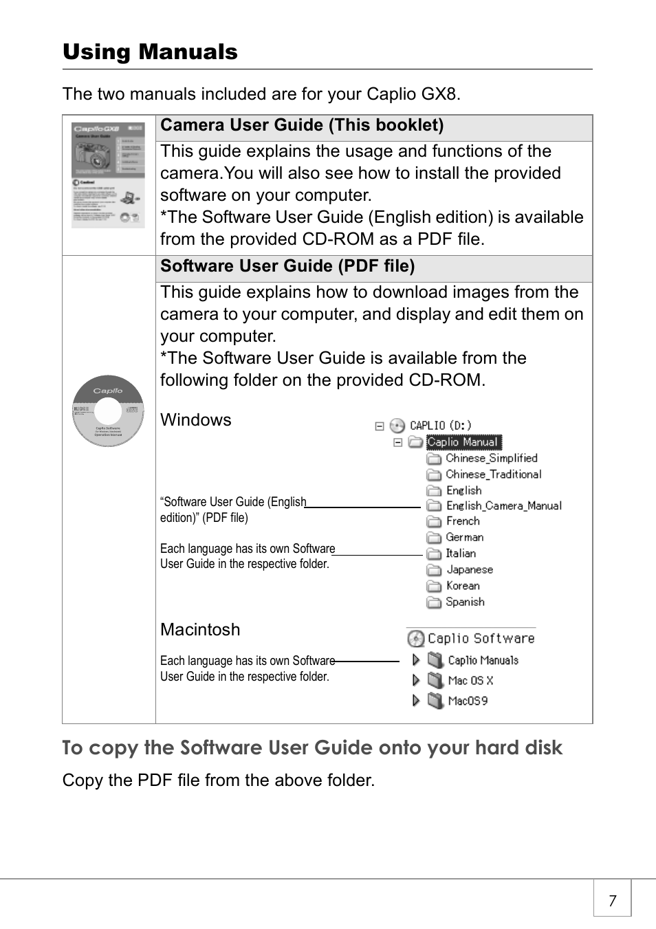 Using manuals | Ricoh GX8 User Manual | Page 9 / 180