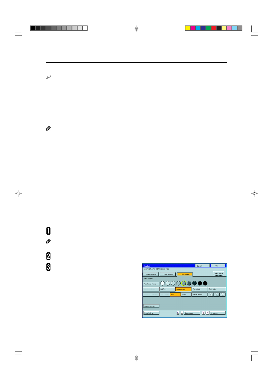 Selecting modes for outside designated areas, Area shapes | Ricoh AFICIO COLOR 6010 User Manual | Page 172 / 266