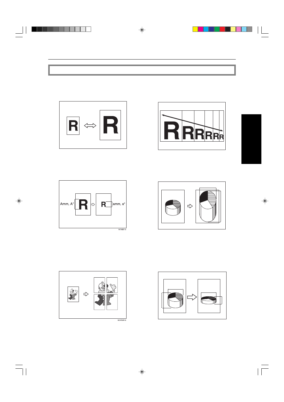 Reducing and enlarging | Ricoh AFICIO COLOR 6010 User Manual | Page 29 / 266