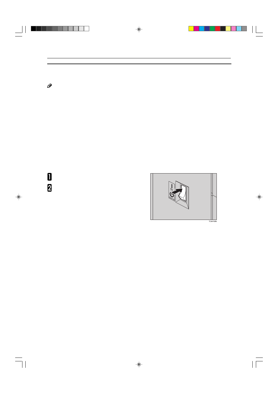 Starting the machine, Power switches | Ricoh AFICIO COLOR 6010 User Manual | Page 44 / 266