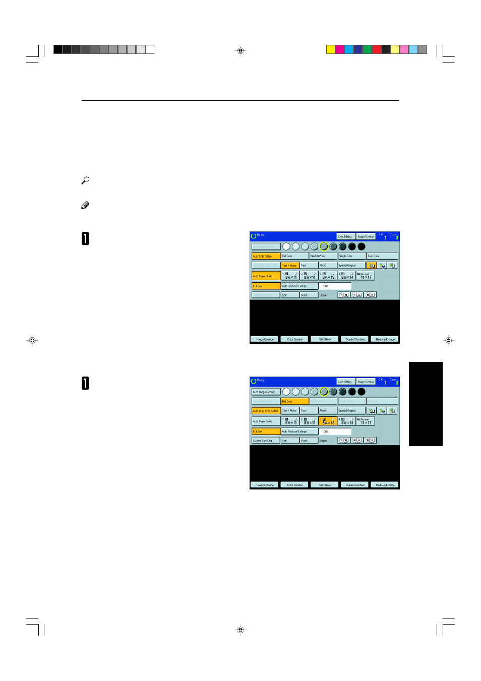 Selecting the copy paper size | Ricoh AFICIO COLOR 6010 User Manual | Page 63 / 266