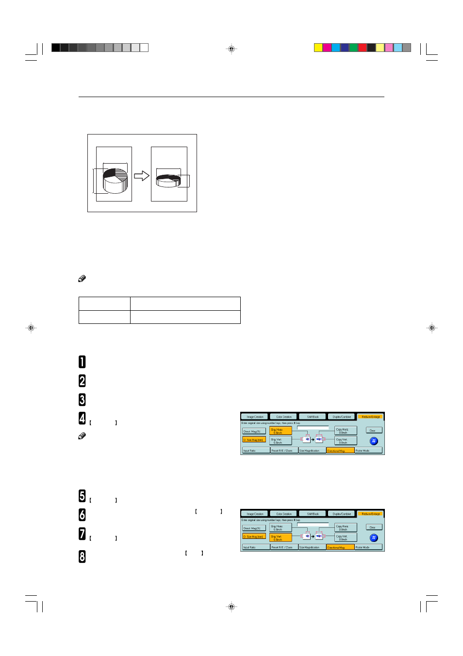 Directional size magnification | Ricoh AFICIO COLOR 6010 User Manual | Page 80 / 266