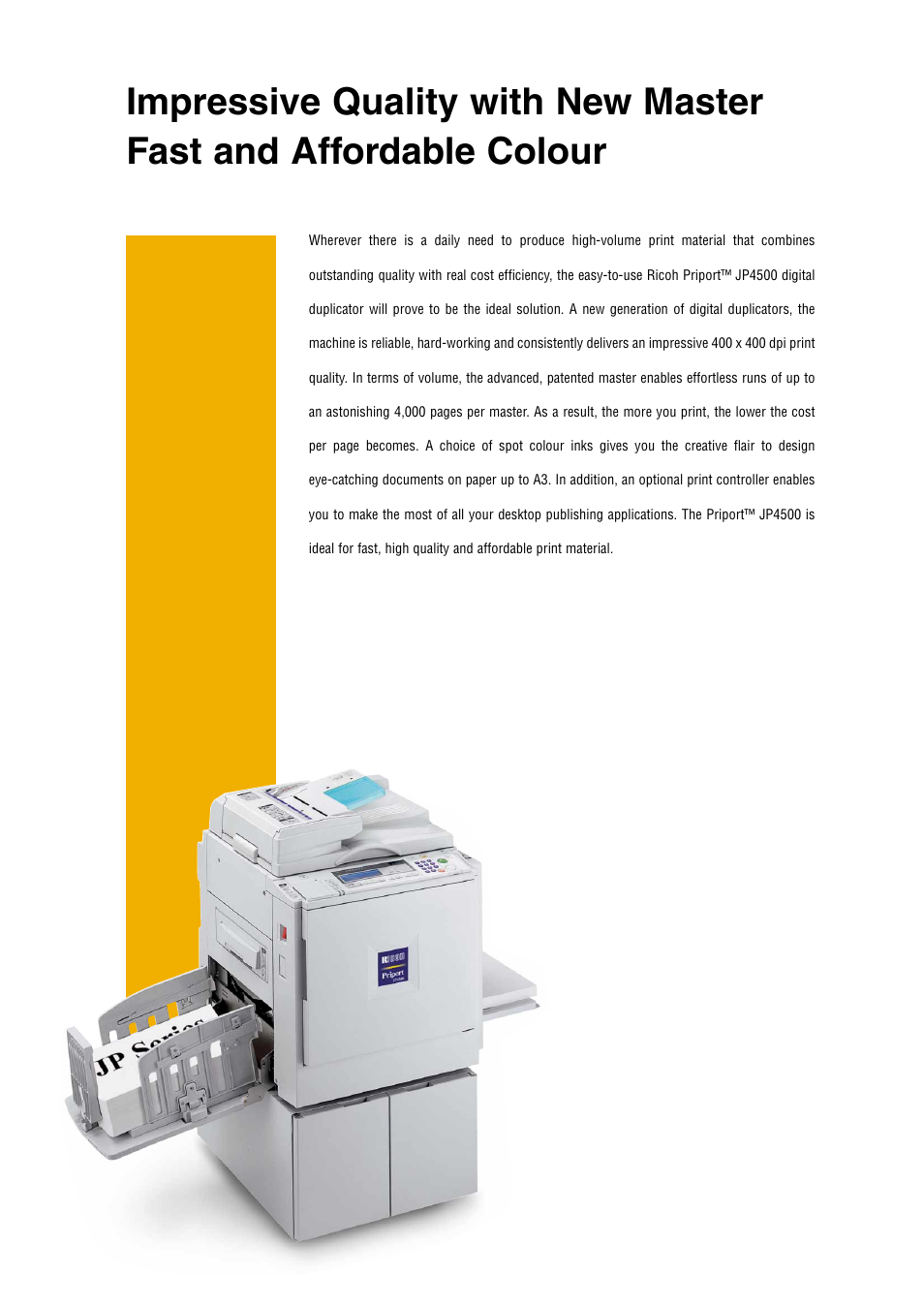 Ricoh Priport JP4500 User Manual | Page 2 / 4
