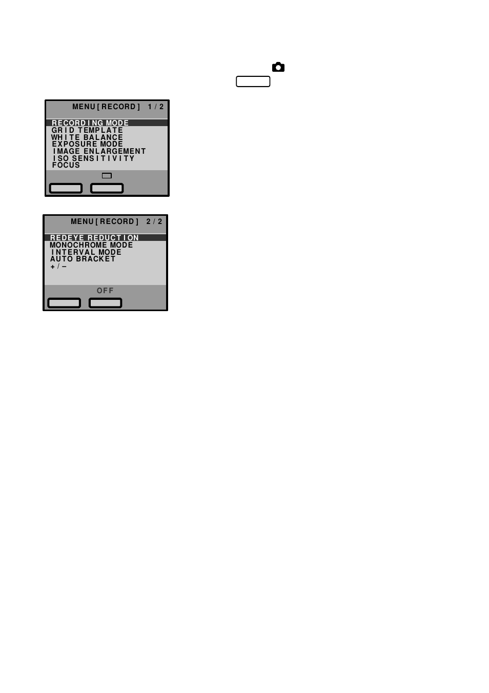 Record menu | Ricoh RDC-6000 User Manual | Page 19 / 24