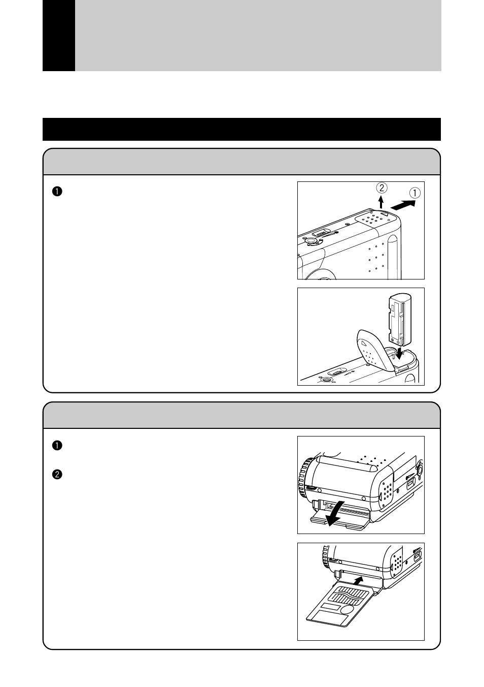 Basic operation/quick reference, Preparations, Loading the batteries | Ricoh RDC-6000 User Manual | Page 21 / 24