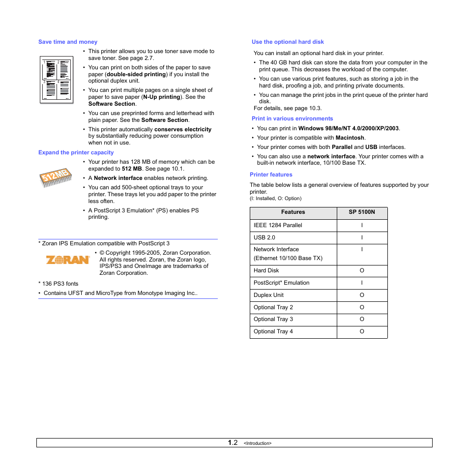 Ricoh Aficio SP 5100N User Manual | Page 10 / 126