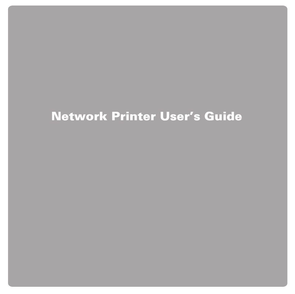 Network printer user's guide | Ricoh Aficio SP 5100N User Manual | Page 102 / 126