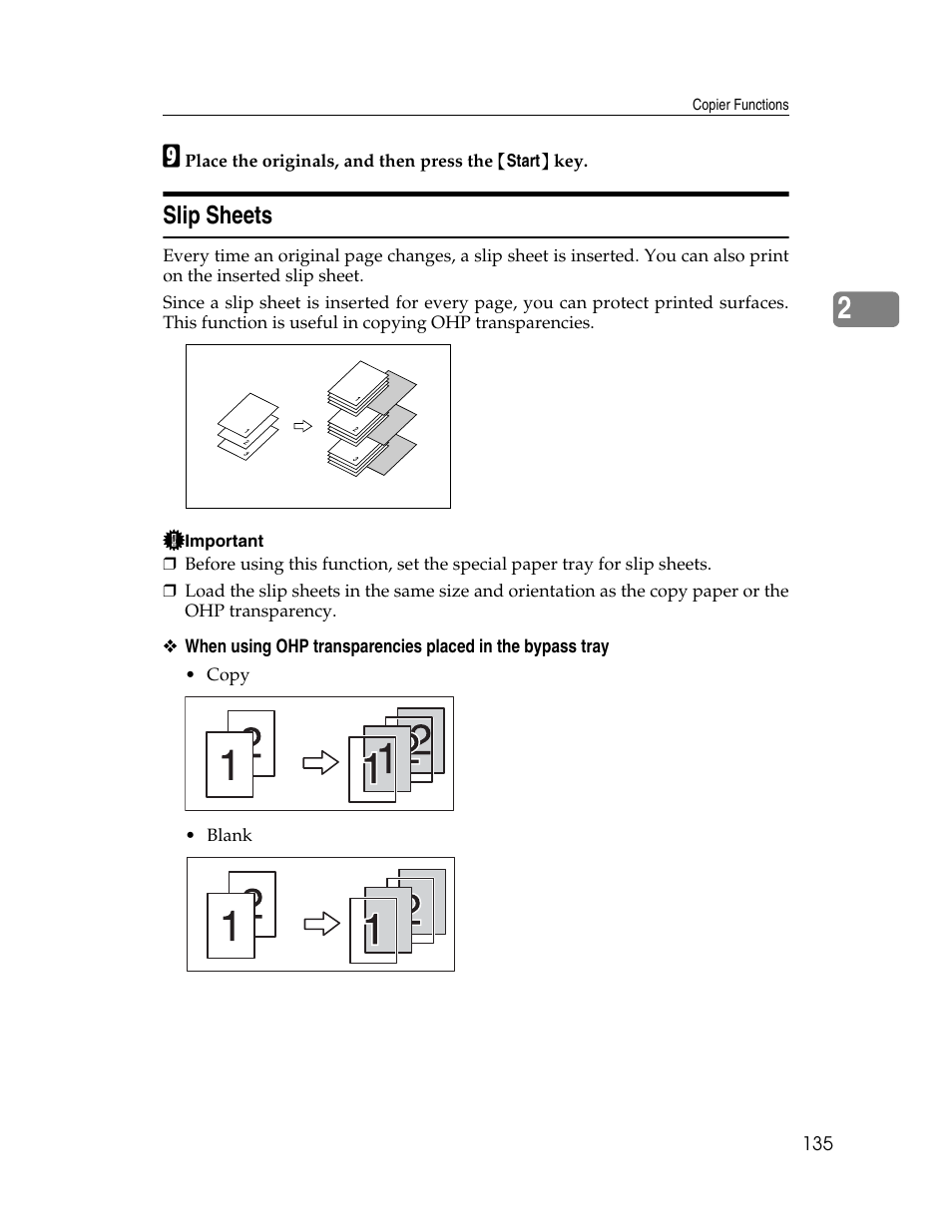 Slip sheets | Ricoh Aficio MP C2000 User Manual | Page 157 / 206