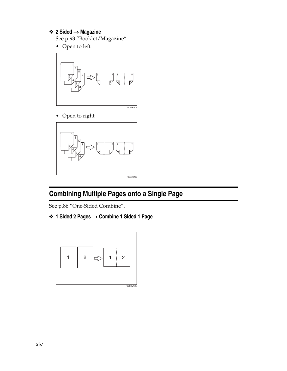 Combining multiple pages onto a single page | Ricoh Aficio MP C2000 User Manual | Page 16 / 206