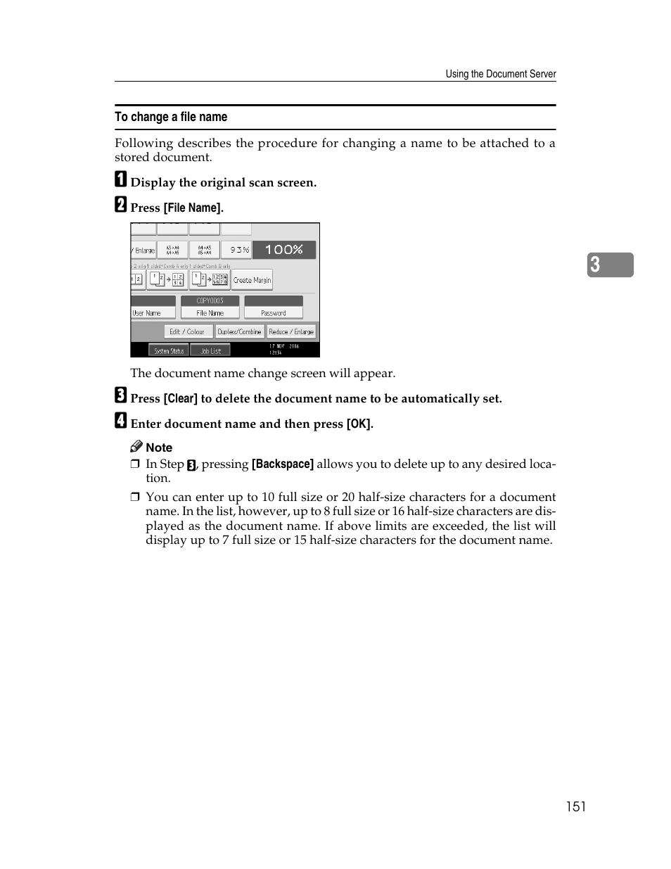To change a file name | Ricoh Aficio MP C2000 User Manual | Page 173 / 206