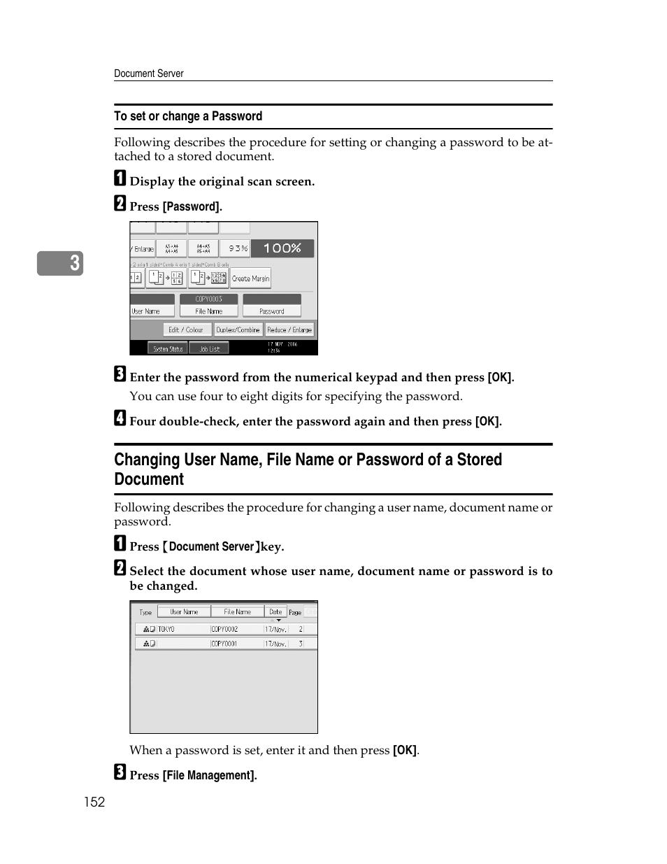 To set or change a password | Ricoh Aficio MP C2000 User Manual | Page 174 / 206
