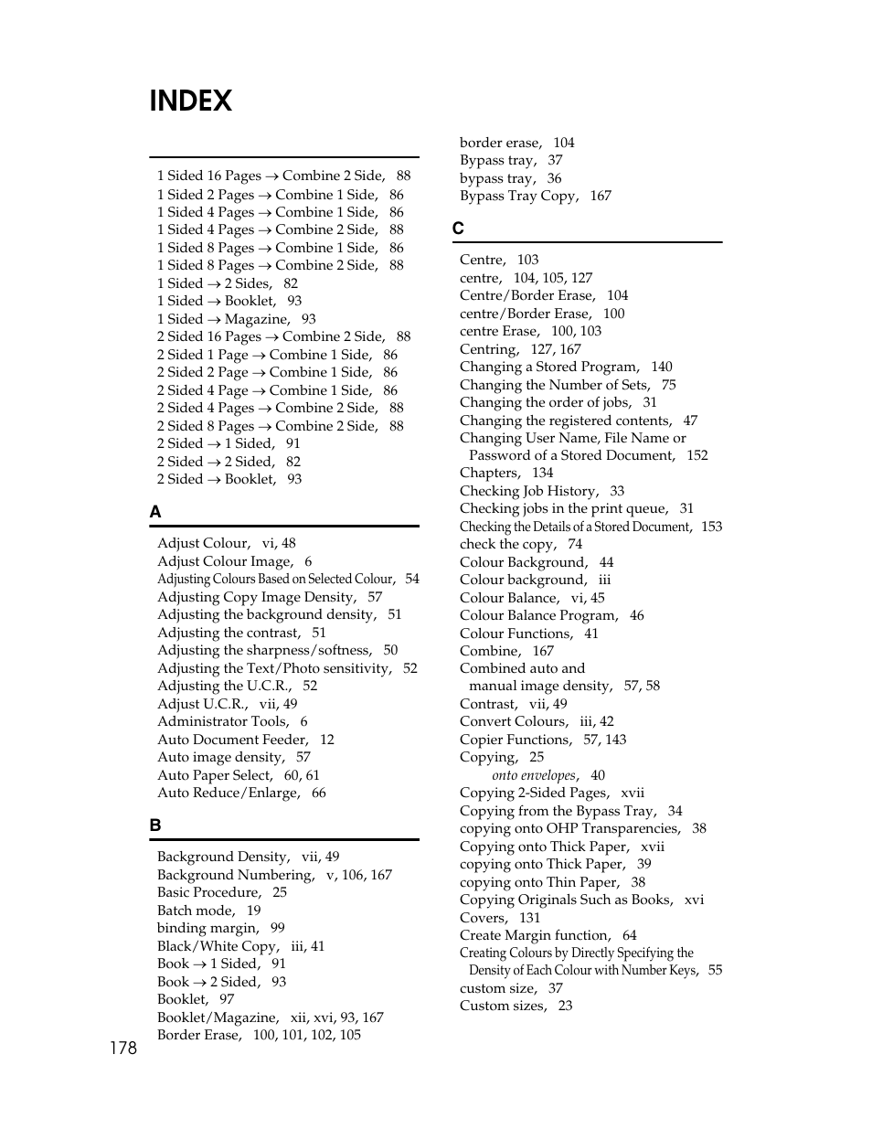 Index | Ricoh Aficio MP C2000 User Manual | Page 200 / 206