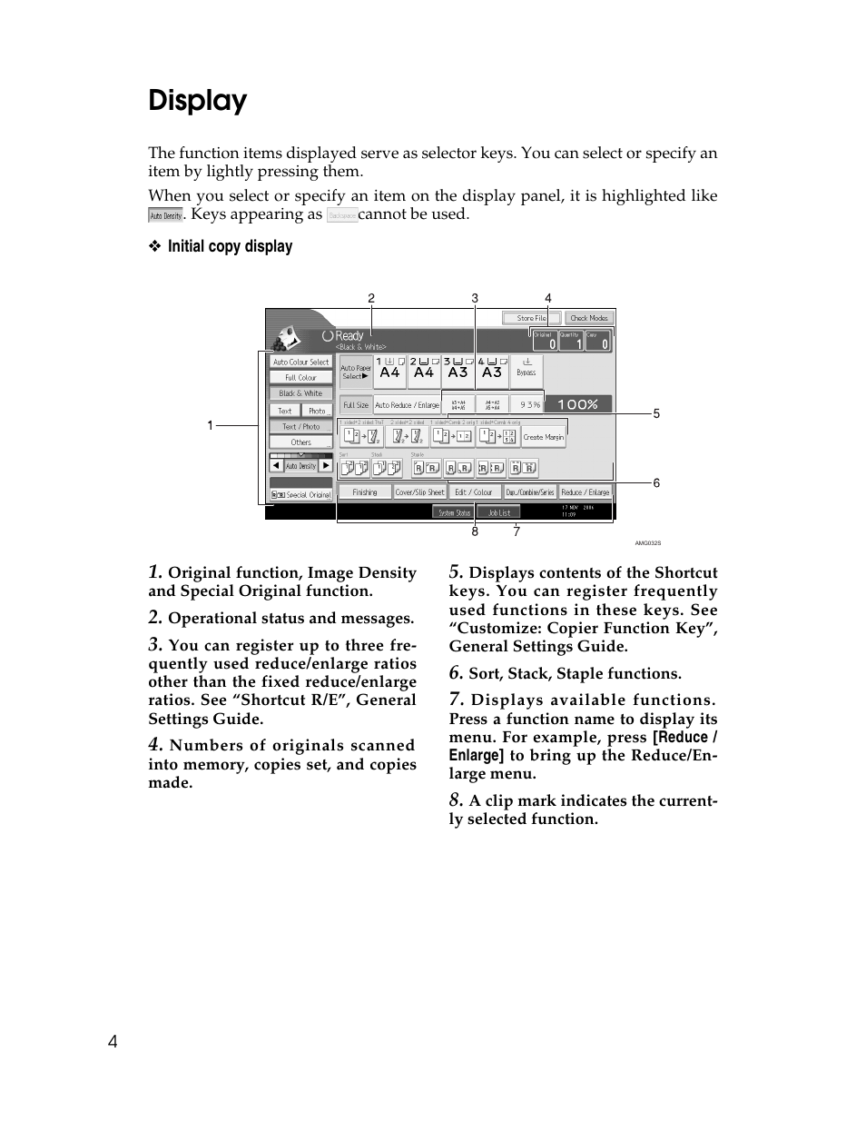 Display | Ricoh Aficio MP C2000 User Manual | Page 26 / 206