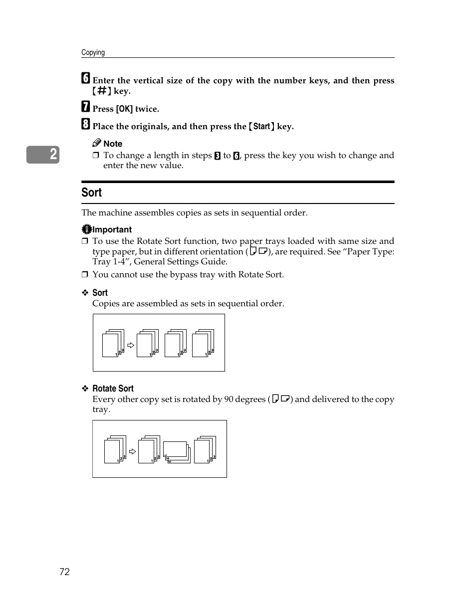 Sort | Ricoh Aficio MP C2000 User Manual | Page 94 / 206