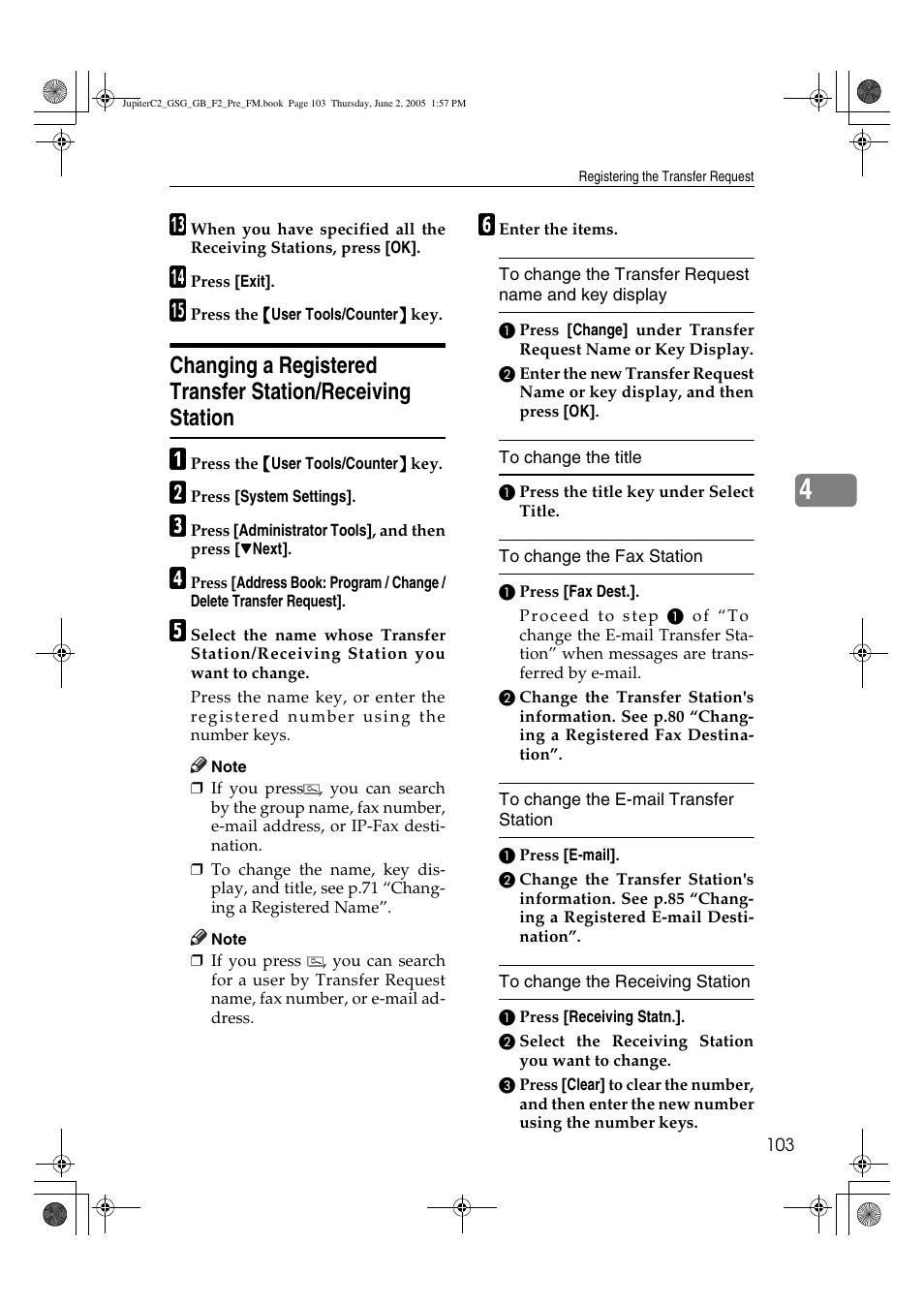 Ricoh Aficio 3235C User Manual | Page 115 / 192