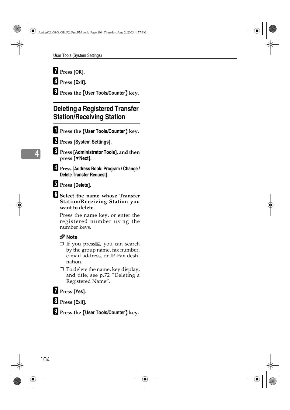 Ricoh Aficio 3235C User Manual | Page 116 / 192