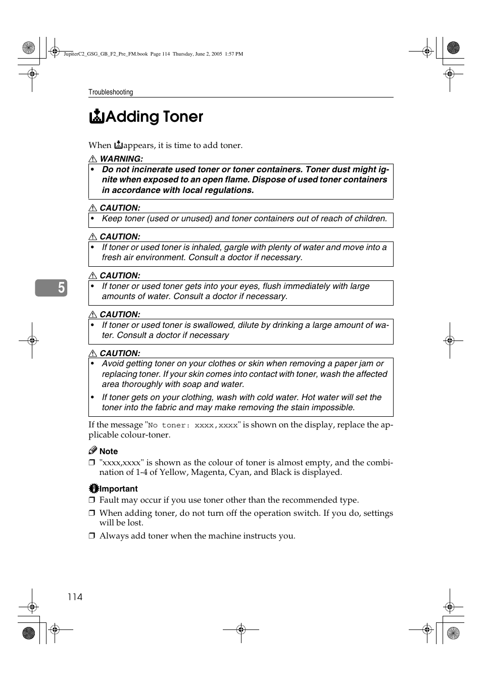 Ricoh Aficio 3235C User Manual | Page 126 / 192