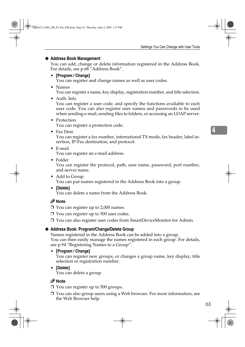 Ricoh Aficio 3235C User Manual | Page 75 / 192