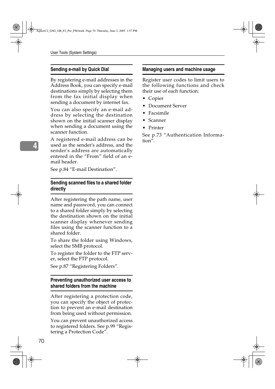 Ricoh Aficio 3235C User Manual | Page 82 / 192