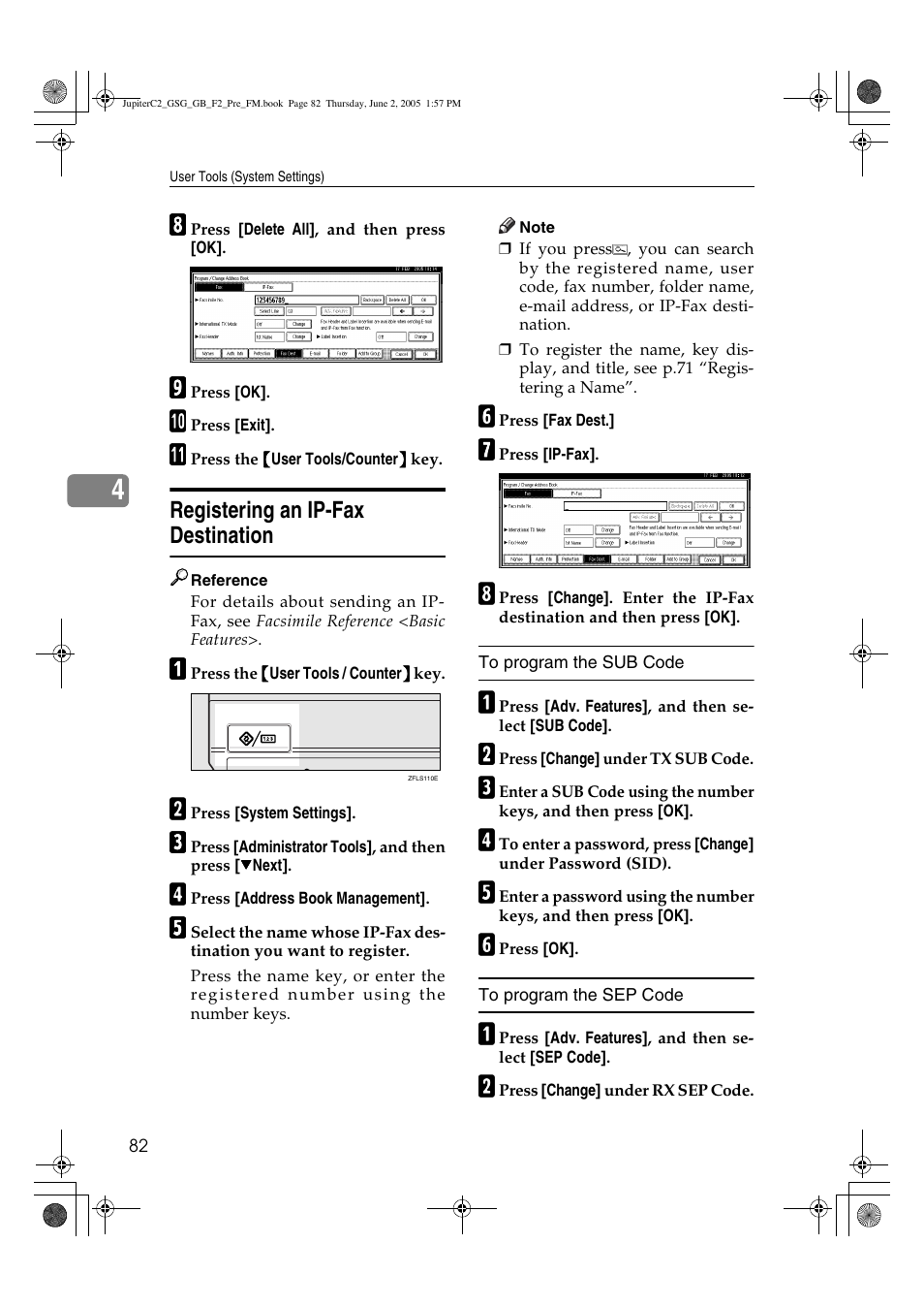 Ricoh Aficio 3235C User Manual | Page 94 / 192