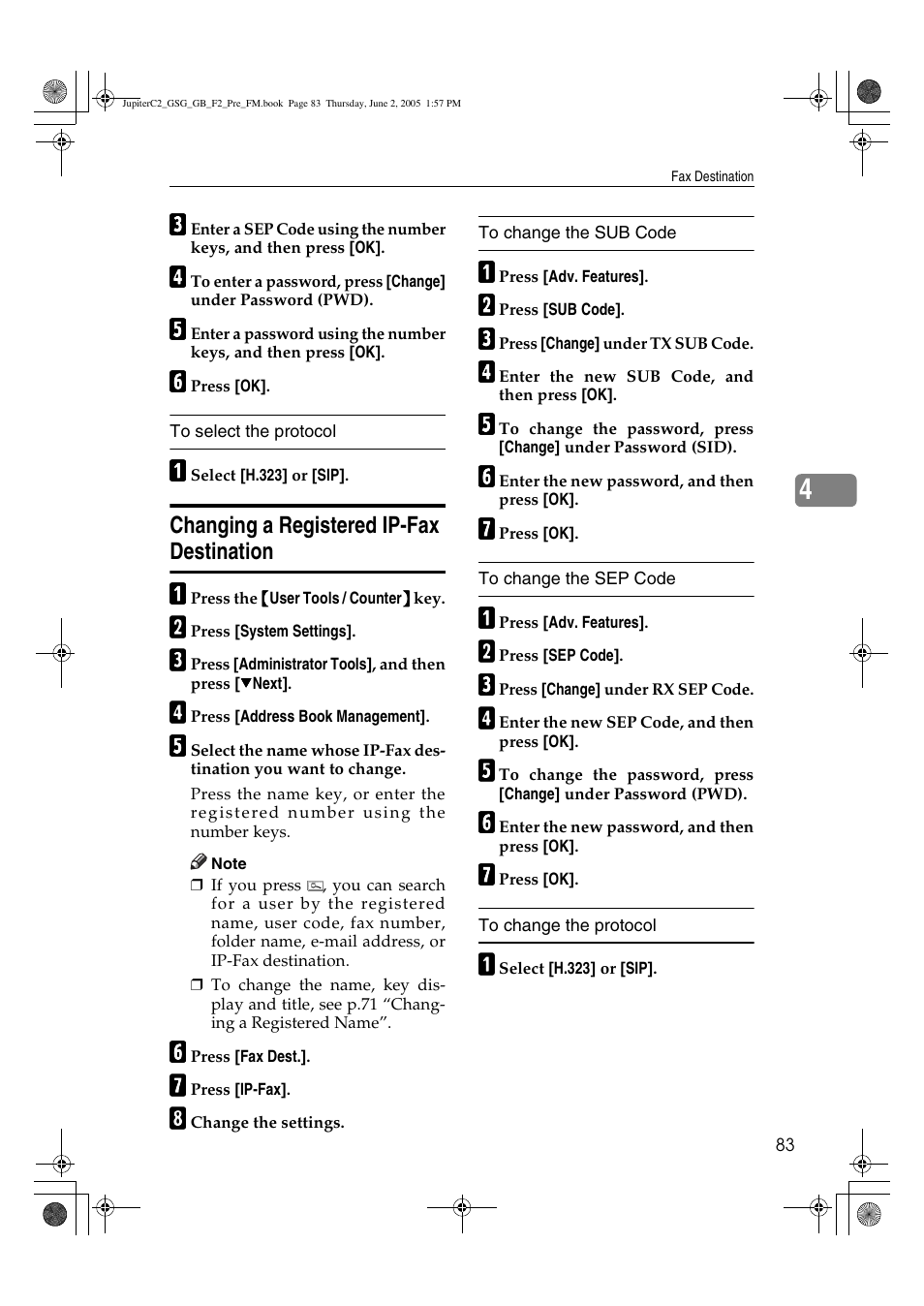Ricoh Aficio 3235C User Manual | Page 95 / 192