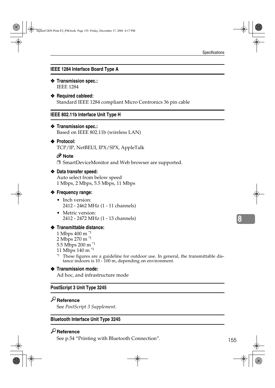 Ricoh Aficio 3235C  EN User Manual | Page 161 / 168