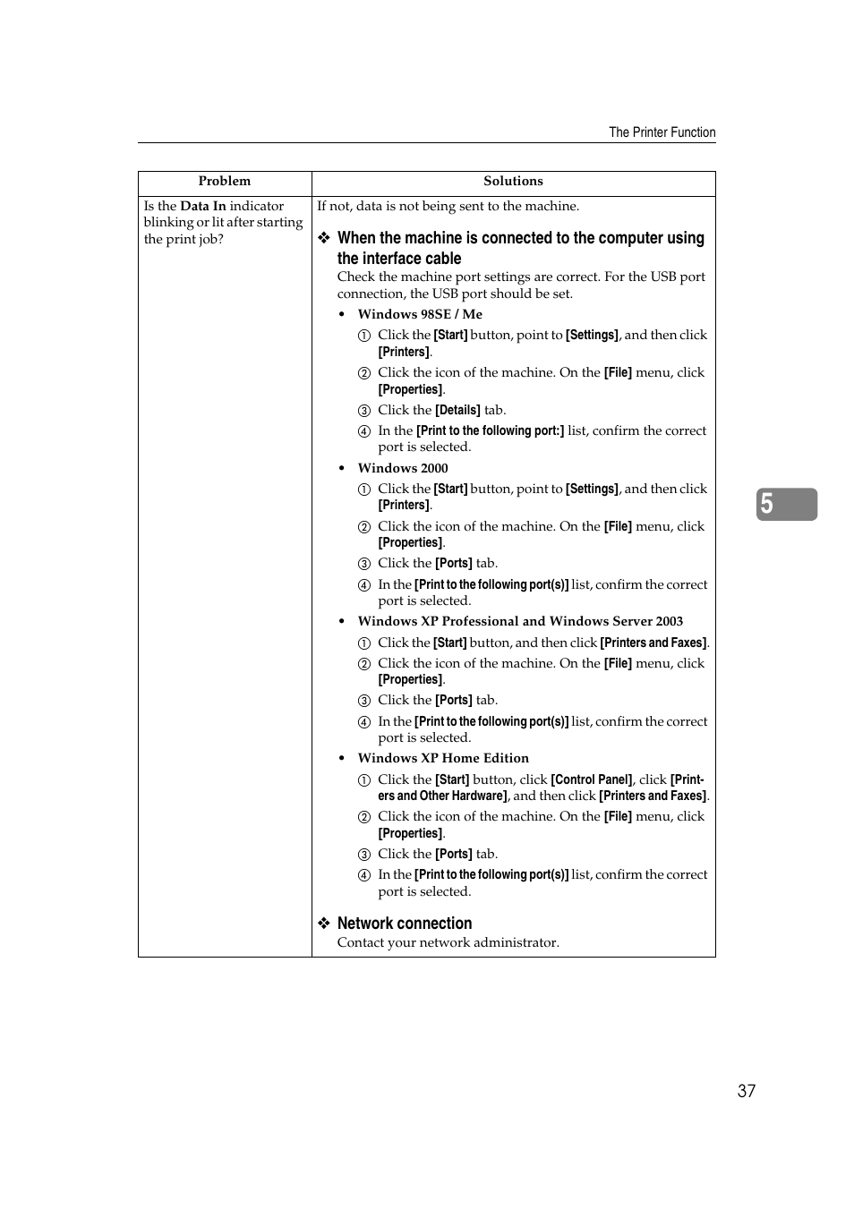 Network connection | Ricoh DDST A User Manual | Page 43 / 56