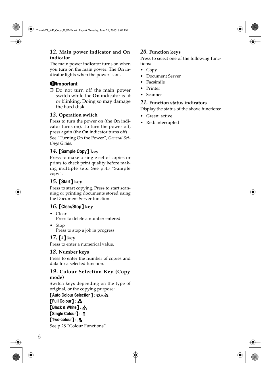Ricoh Aficio 3232C User Manual | Page 20 / 156