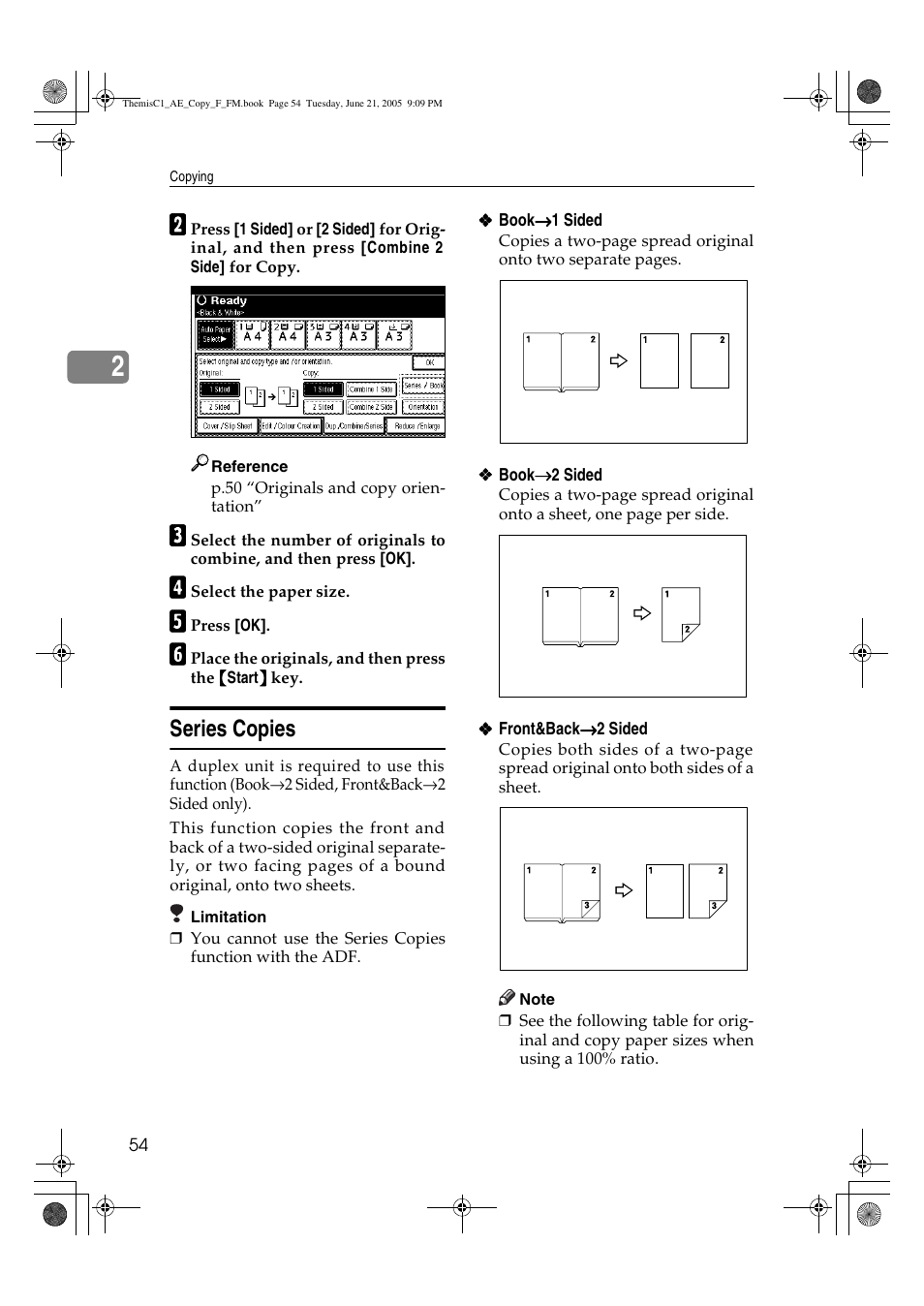 Series copies | Ricoh Aficio 3232C User Manual | Page 68 / 156