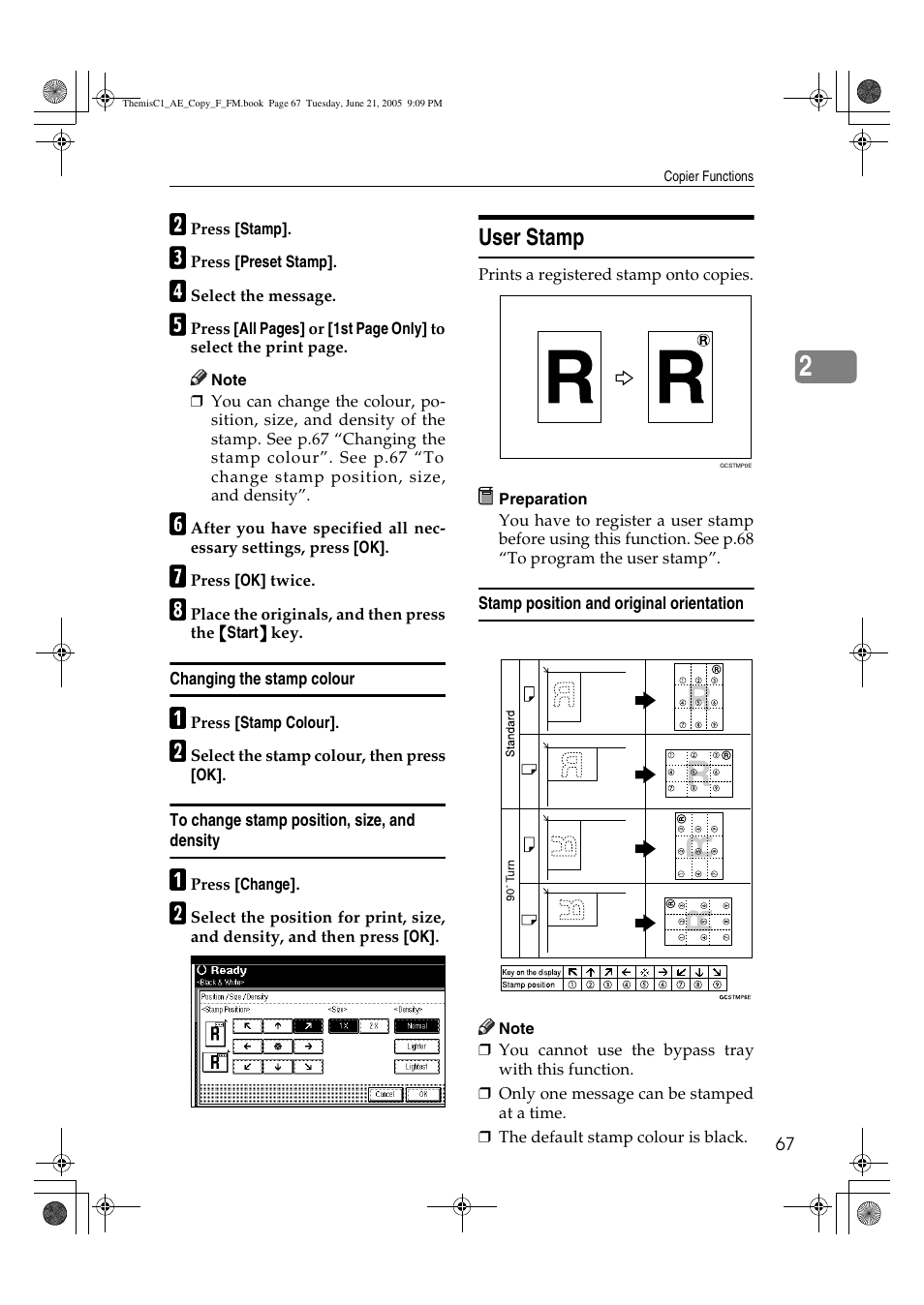 User stamp | Ricoh Aficio 3232C User Manual | Page 81 / 156