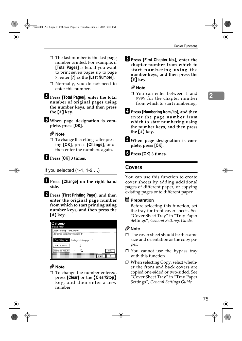 Covers | Ricoh Aficio 3232C User Manual | Page 89 / 156