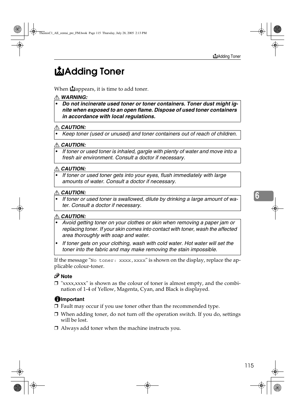 Ricoh Aficio LD132c User Manual | Page 127 / 188