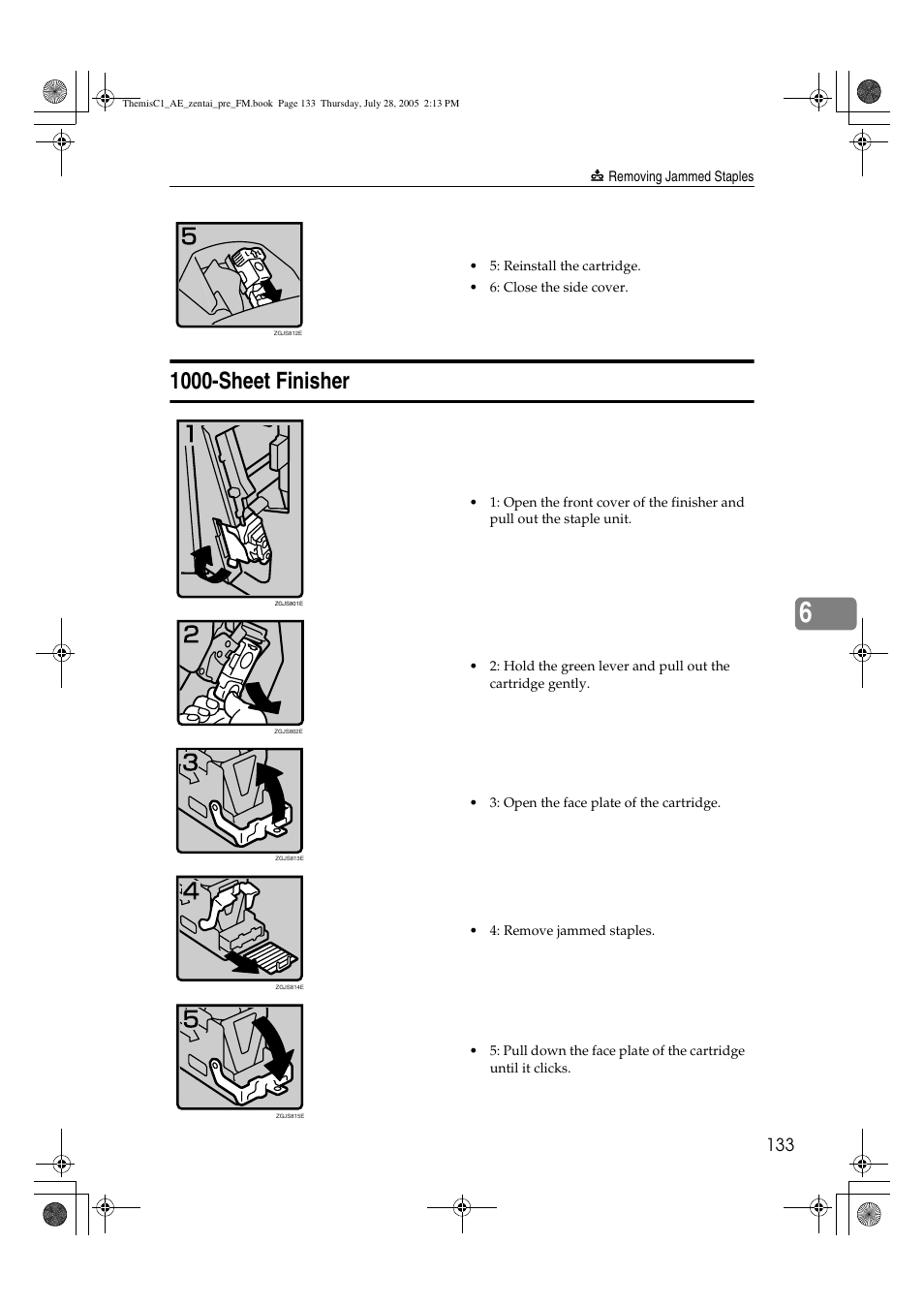 1000-sheet finisher | Ricoh Aficio LD132c User Manual | Page 145 / 188