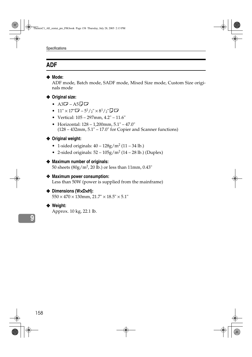 Ricoh Aficio LD132c User Manual | Page 170 / 188