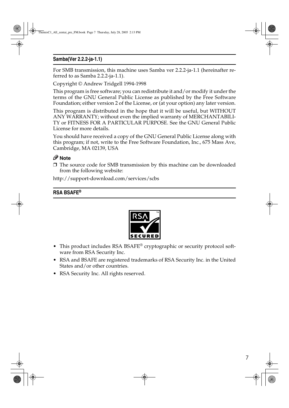 Ricoh Aficio LD132c User Manual | Page 19 / 188