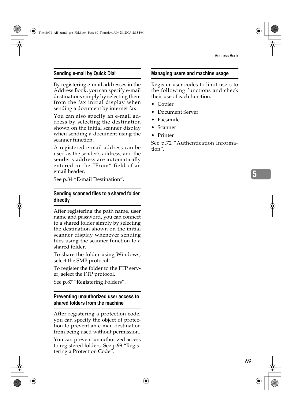 Ricoh Aficio LD132c User Manual | Page 81 / 188