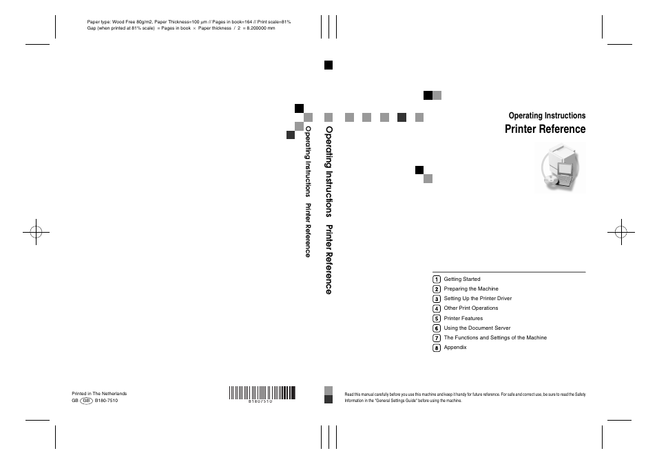 Ricoh Aficio 3228C User Manual | 168 pages