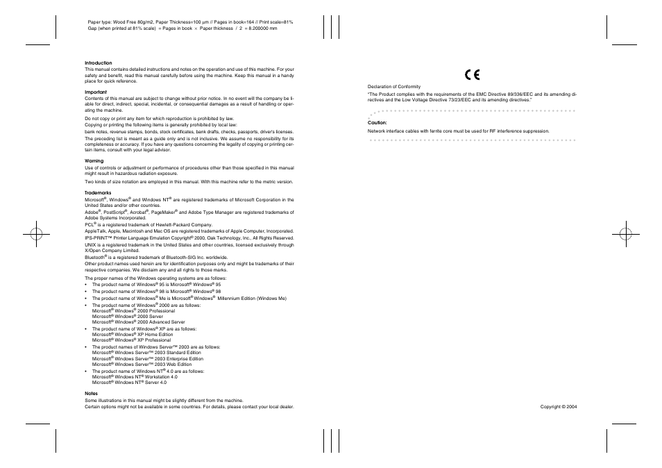 Ricoh Aficio 3228C User Manual | Page 167 / 168