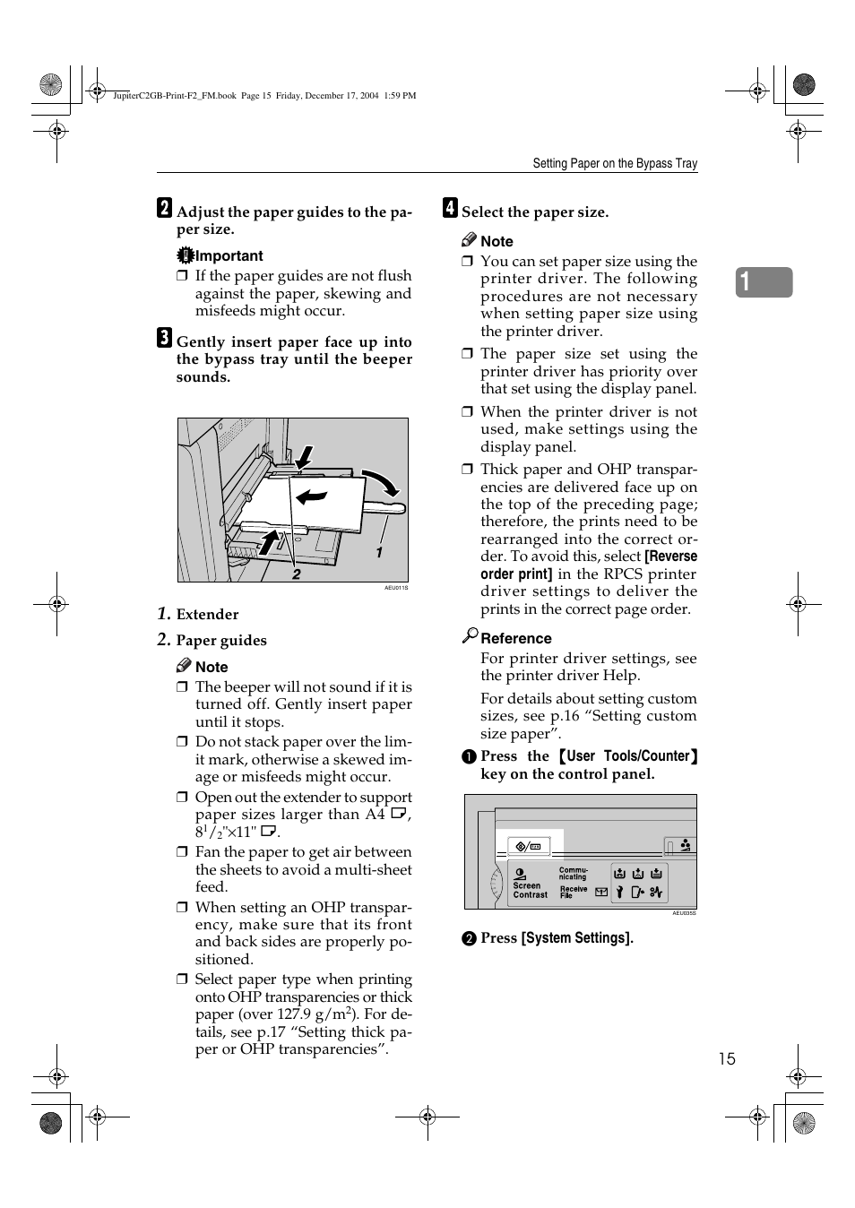 Ricoh Aficio 3228C User Manual | Page 21 / 168