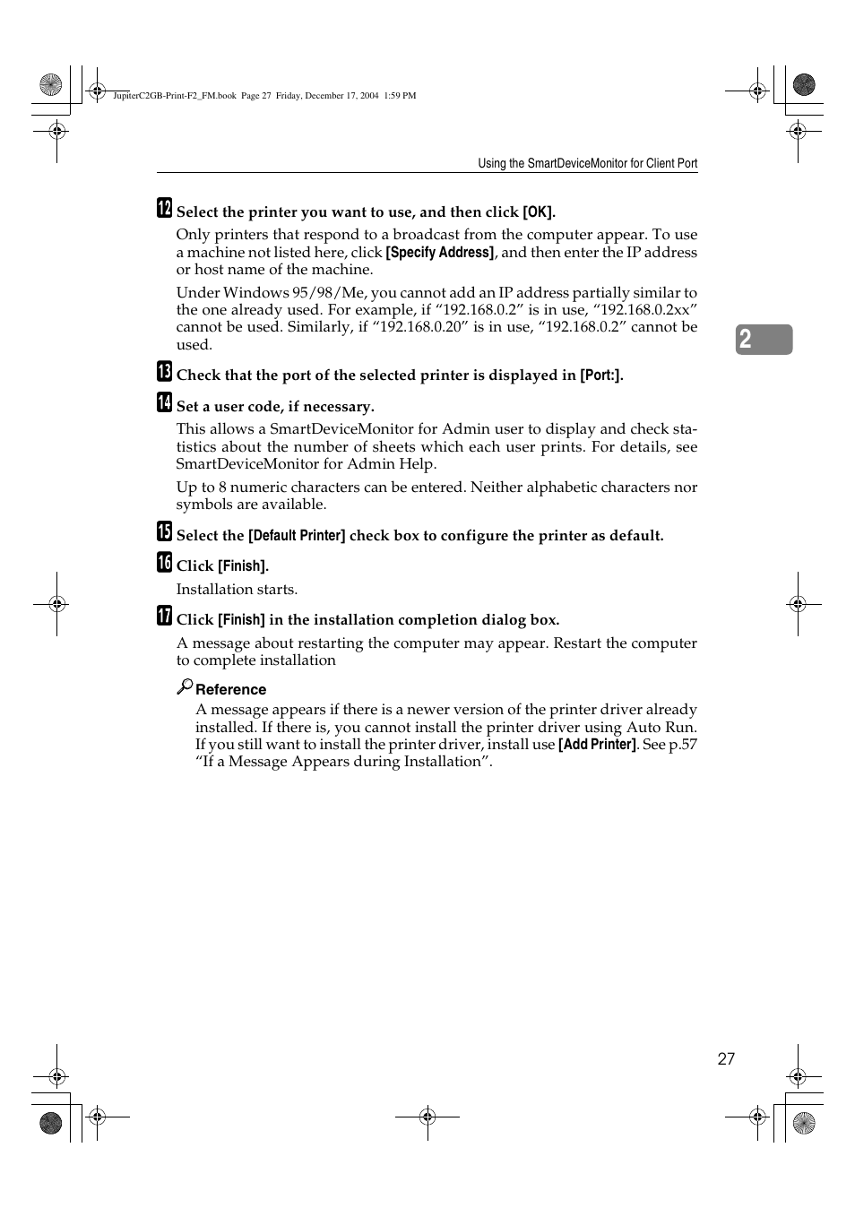 Ricoh Aficio 3228C User Manual | Page 33 / 168