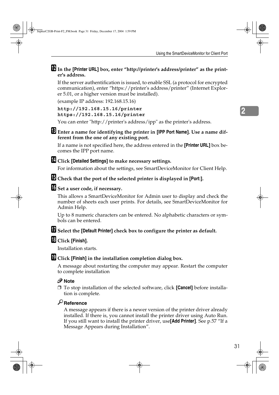 Ricoh Aficio 3228C User Manual | Page 37 / 168