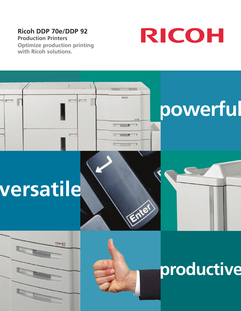 Ricoh DDP 70e/DDP 92 User Manual | 4 pages