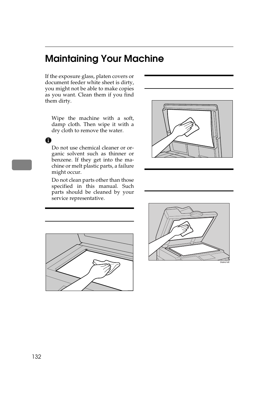 Maintaining your machine, N them, P.132 “main | Taining your machine, 5maintaining your machine | Ricoh 270 User Manual | Page 144 / 160